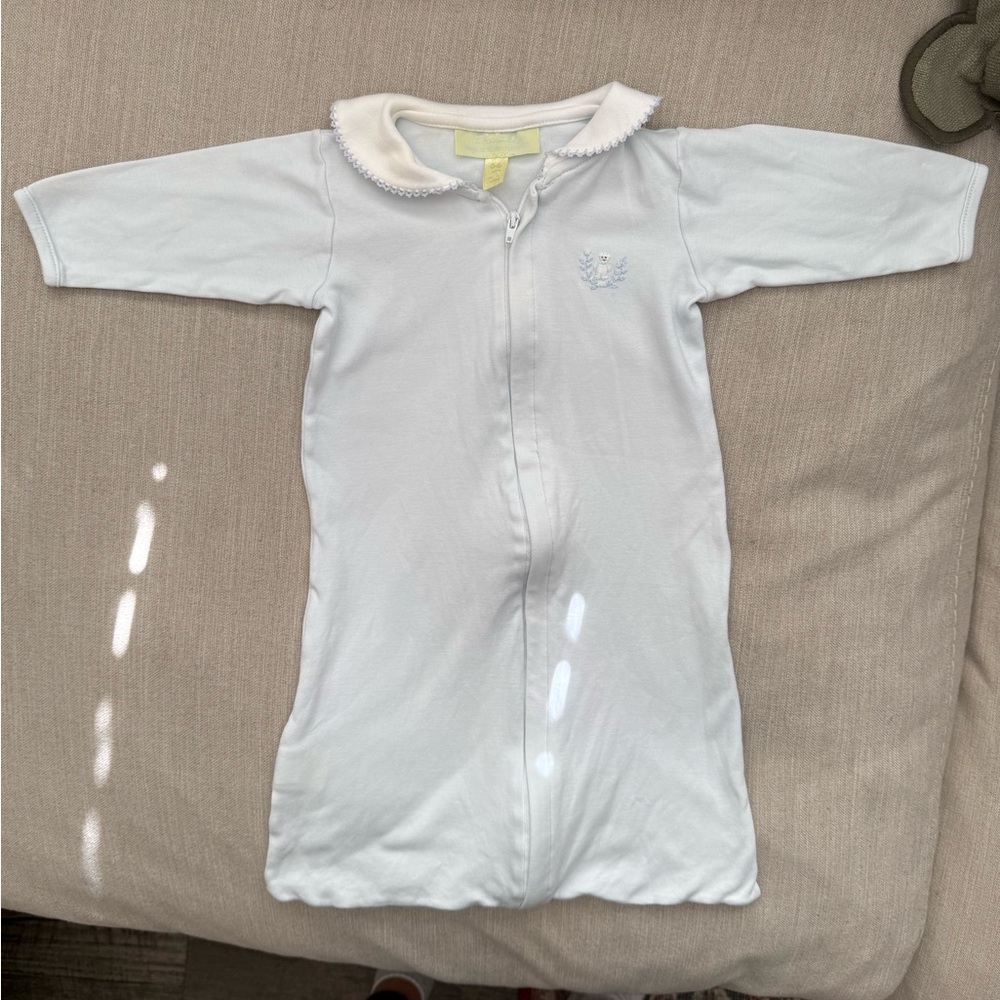 Pixie Lily Peter Pan Collar Embroidered Infant Day Gown